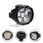 Led projector, 1000 LM ( lumens ) 10 W, with magnifying glass, waterproof, black color, set of 2 pieces